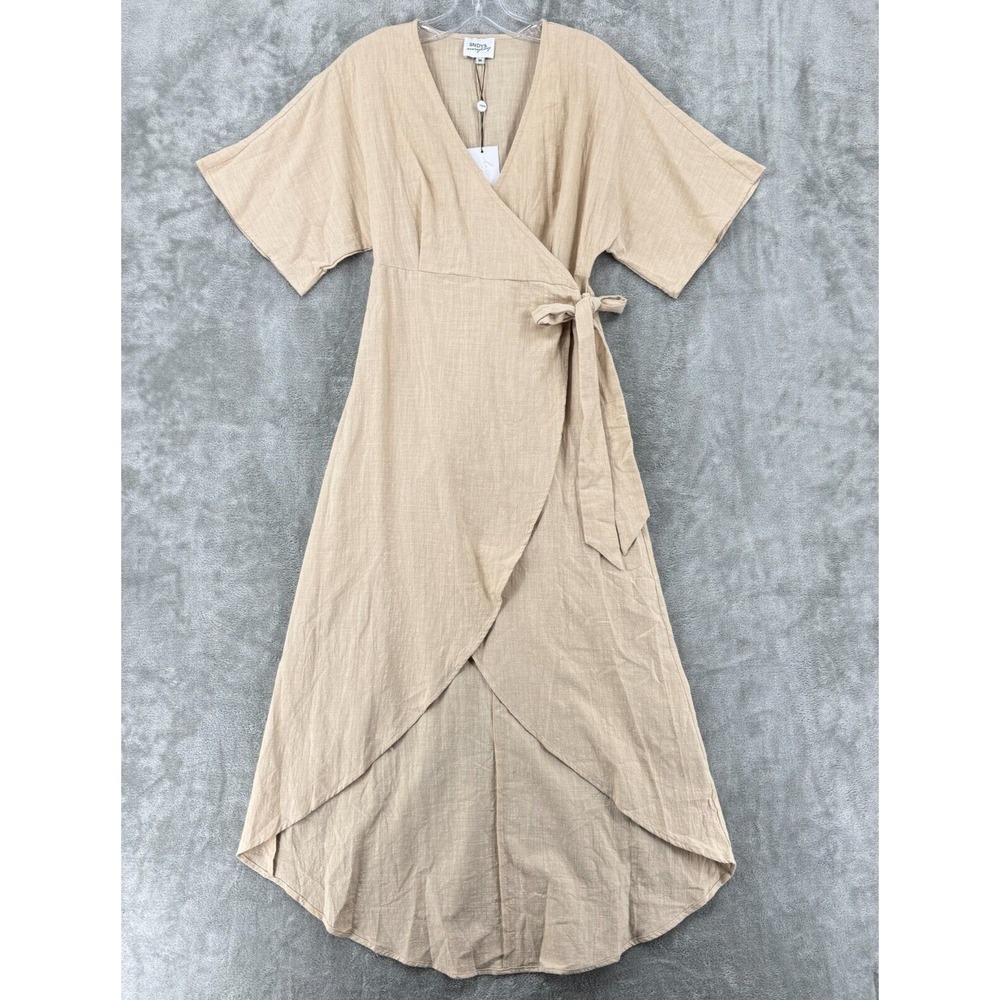 Sndys Everyday Dress Womens Medium Revolve‎ Circus Wrap Minimalist Coastal Tie